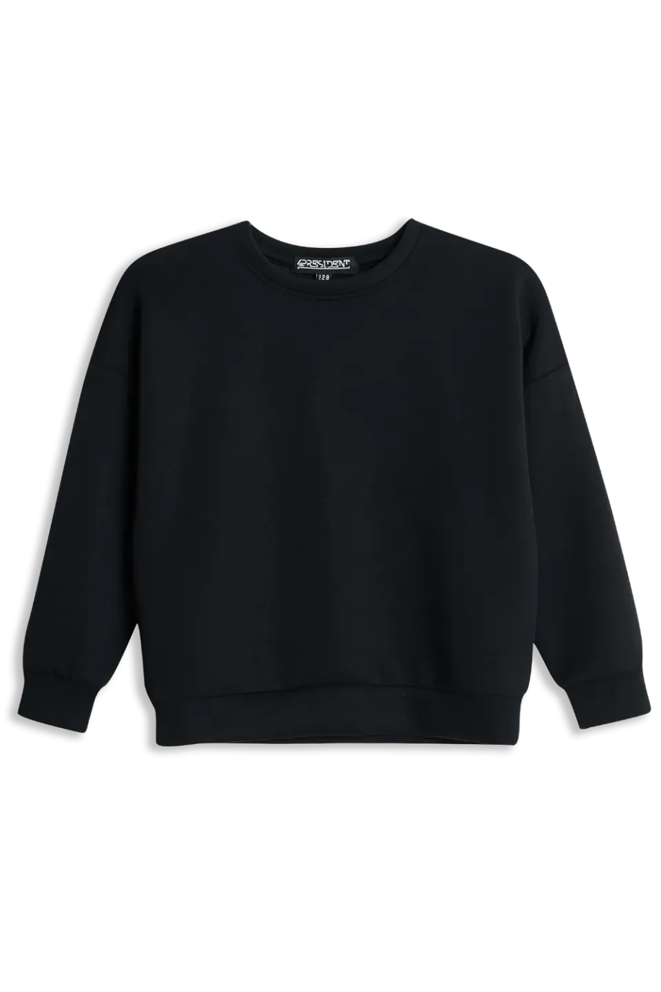 4President Merel Black hoodie zwart geborsteld