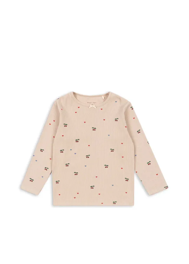 Konges Sløjd Ella shirt cherry coeur blush rib
