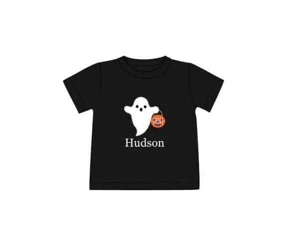 Busy Bee Smocks Trick-or-Treat Ghost jongensshirt halloween