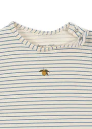 Konges Sløjd Basic Onesie stripe bluie biokatoen