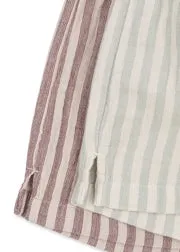 Konges Sløjd Ely shorts Red Stripe mousseline bio