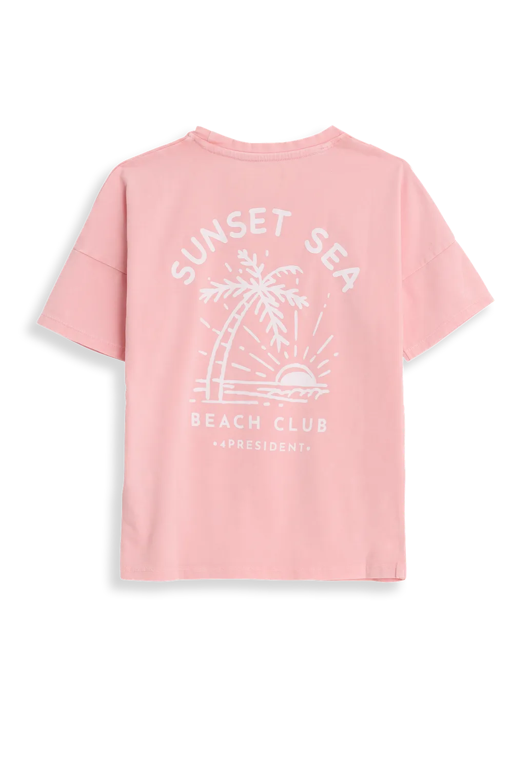 4President Romy Powder Pink T-shirt roze katoen