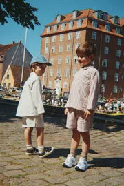 Konges Sløjd Ely shorts Red Stripe mousseline bio