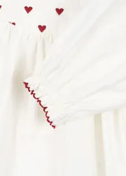 Konges Sløjd Coeur Jurk pure white biokatoen