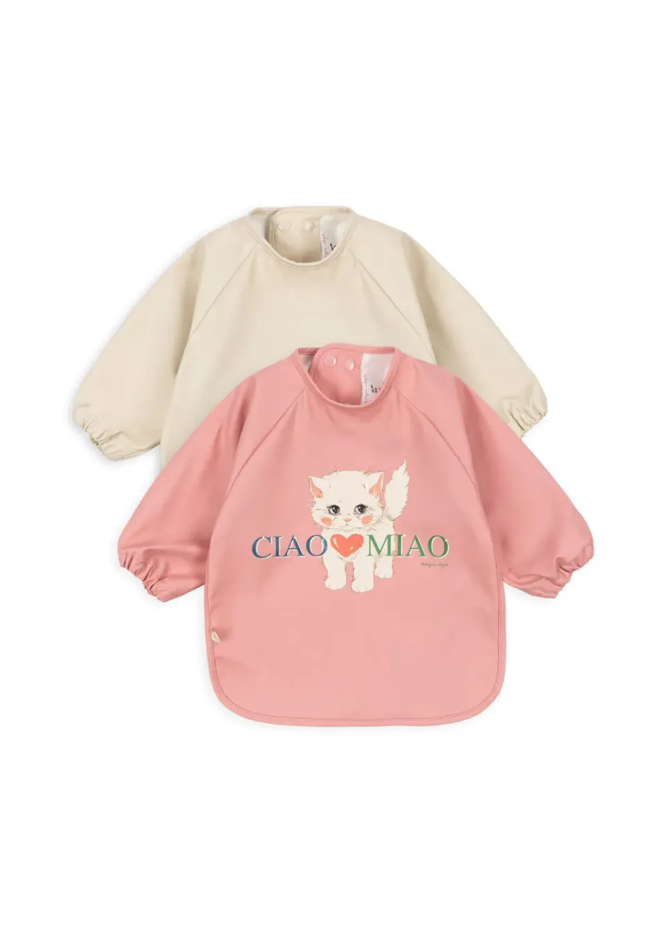 Konges Sløjd slabben met mouwen ciao miao 2 stuks