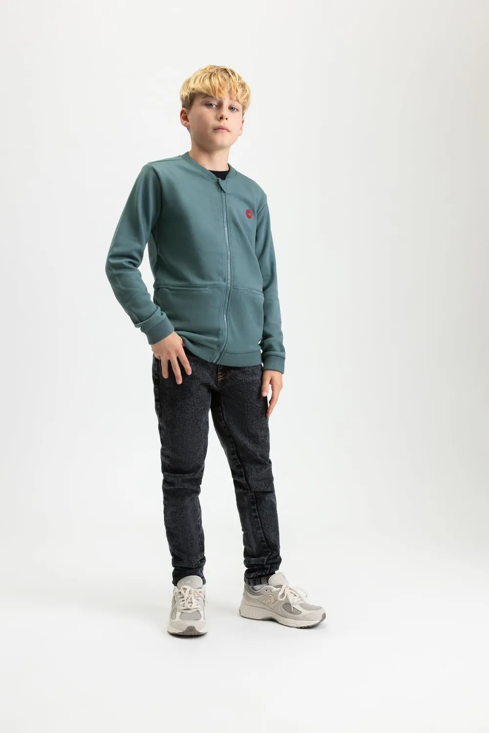 4President Brian Black jeans jongens relaxte pasvorm