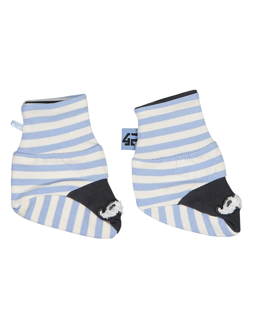 4PRESIDENT Baby Giftset Moustache 5-delig katoen