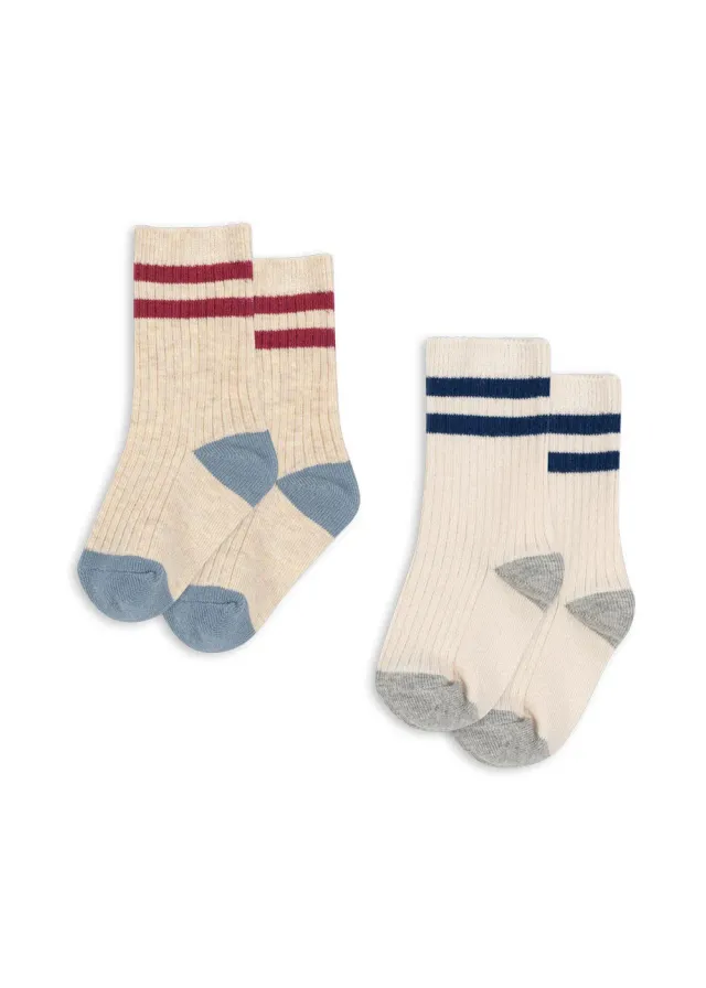 Konges Sløjd Sokken 2-pack off white biokatoen