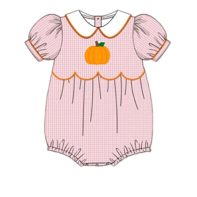 Busy Bee Smocks Hattie Pumpkins Girls bubble 3M herfst