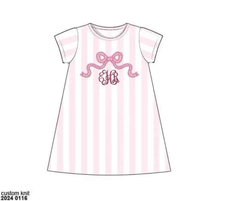 Busy Bee Smocks Azure Bow jurk meisje 2T EHR