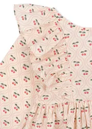 Konges Sløjd Cianna jurk cherry pink motif biokatoen