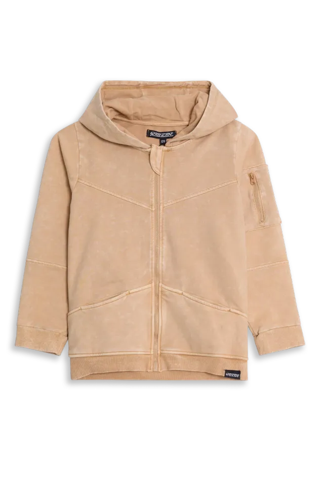 4PRESIDENT Nijs Sand vest rits jongens beige
