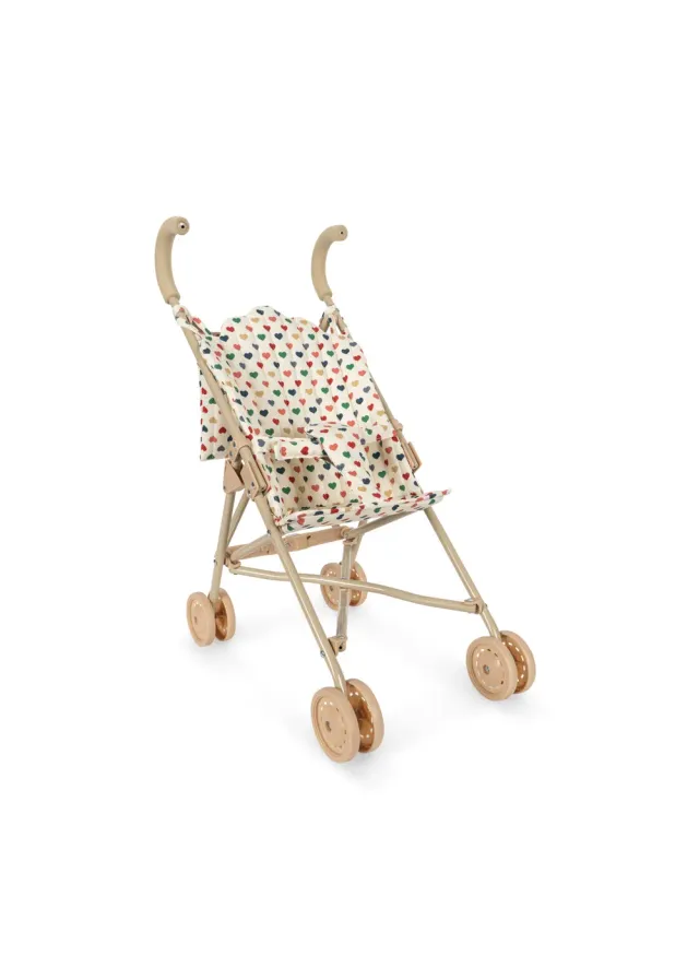 Konges Sløjd Poppenbuggy Coeur Coloré Opvouwbaar 57 cm