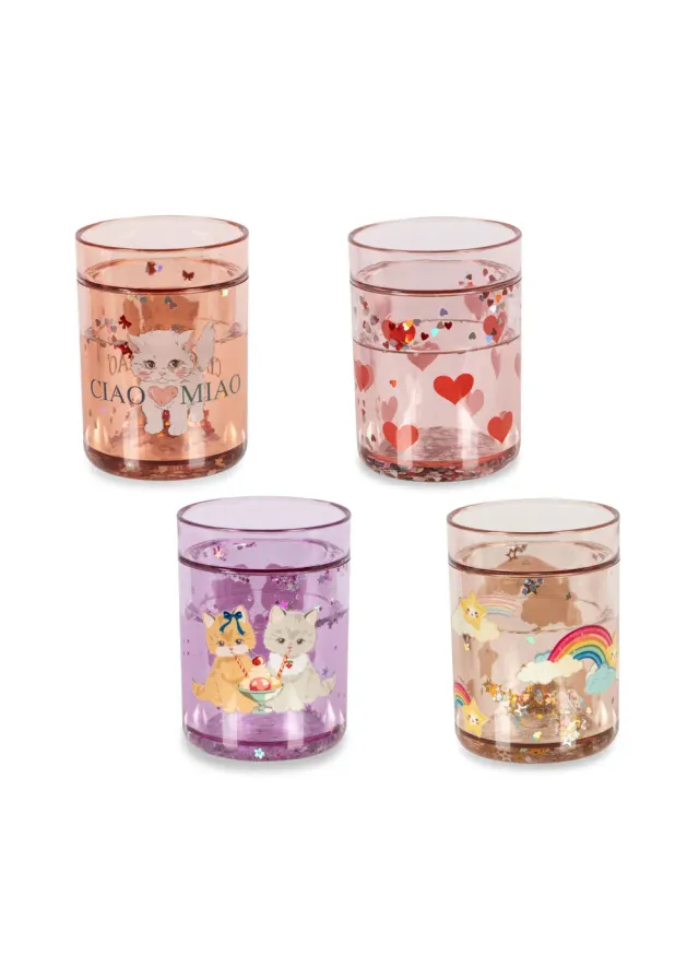 Konges Sløjd Glitter Bekers 4-pack multi glitter 180 ml