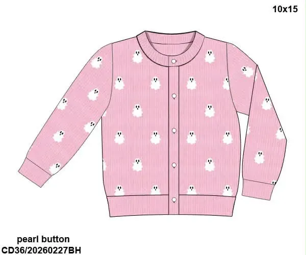 Busy Bee Halloween Layers vest roze spook 2T zacht