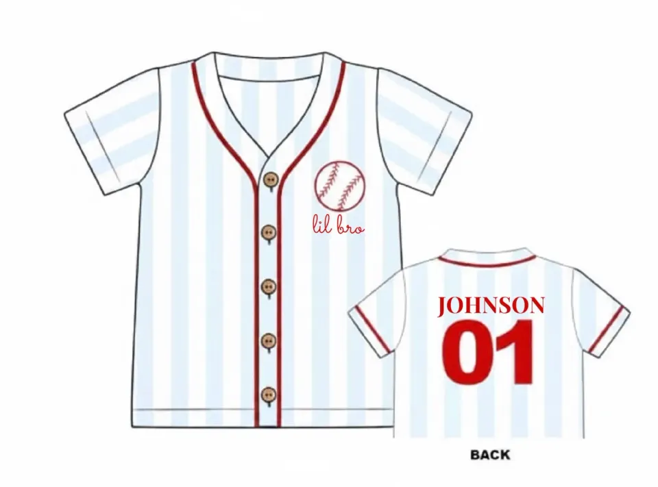 Busy Bee Smocks Play Ball lil bro Johnson jongensshirt maat 6 tricot