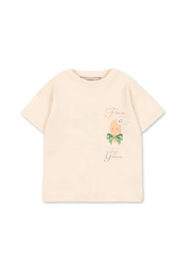 Konges Sløjd Era T-shirt ecru linnenmix
