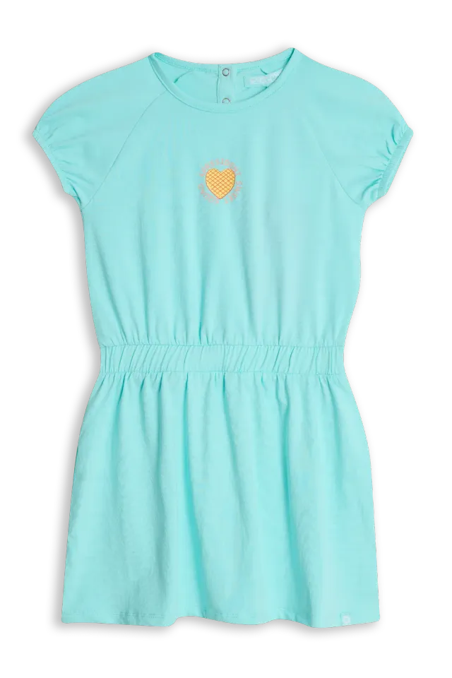 4PRESIDENT Barbera Water ballet jurk aqua katoen