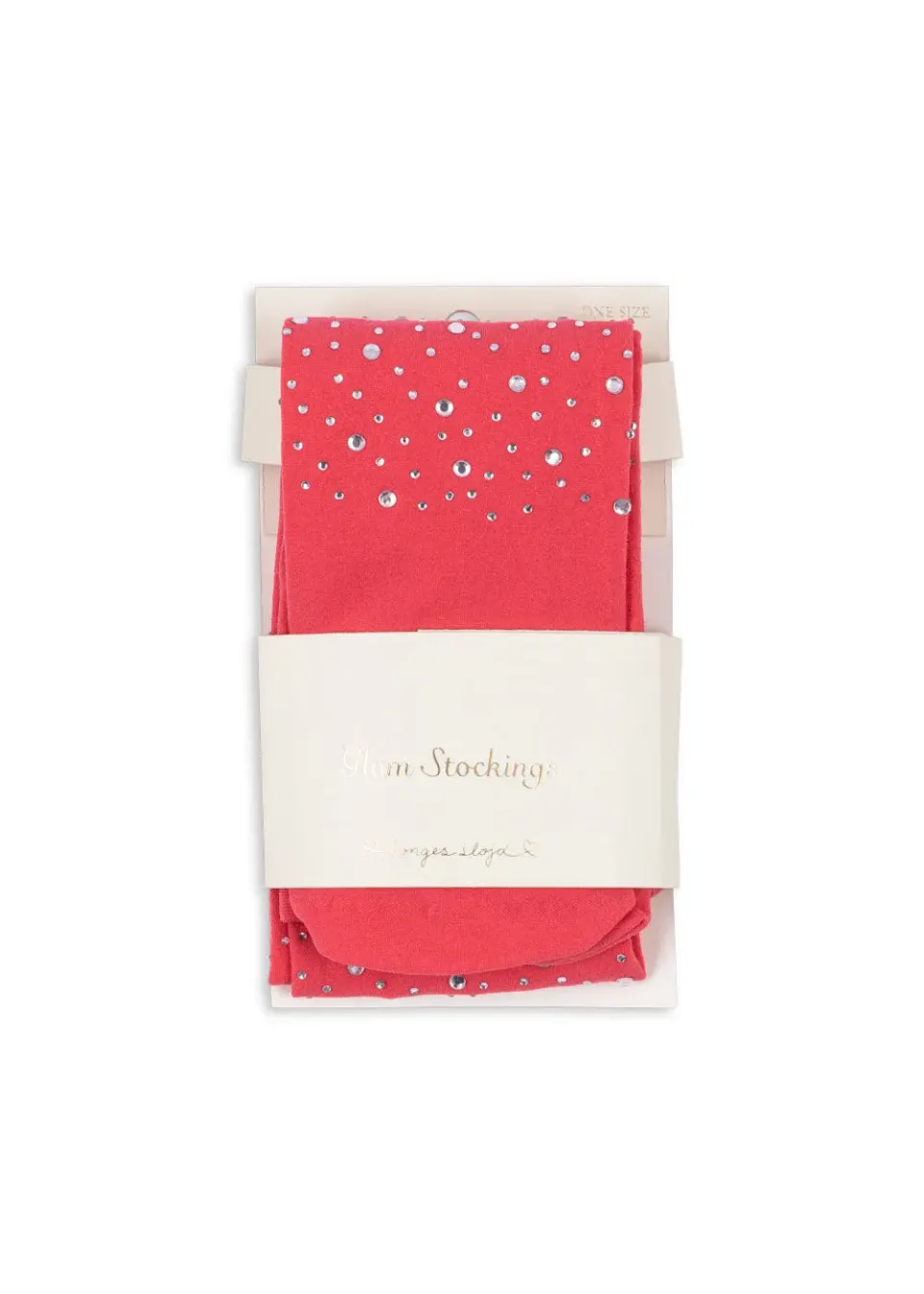 Konges Sløjd Glitter panty amour pink met kraaltjes