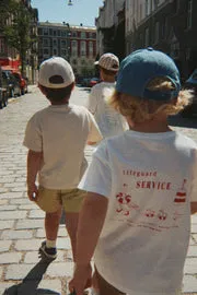 Konges Sløjd Era T-shirt off white lifeguard service linnen