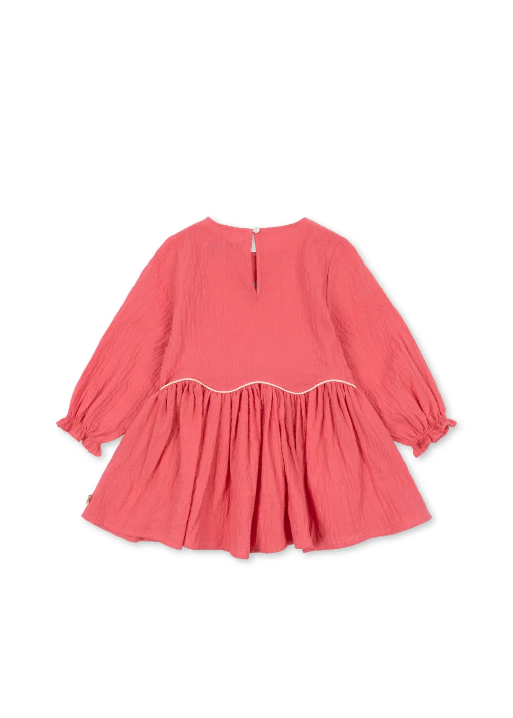 Konges Sløjd Ava jurk sun kissed coral seersucker