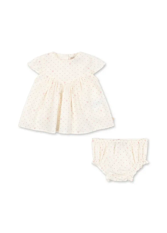 Konges Sløjd Pacey Set Topje Bloomers Cherry Dot Biokatoen