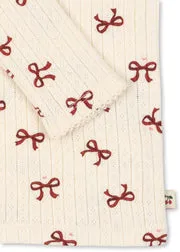 Konges Sløjd Minnie Blouse Bow Rouge biokatoen