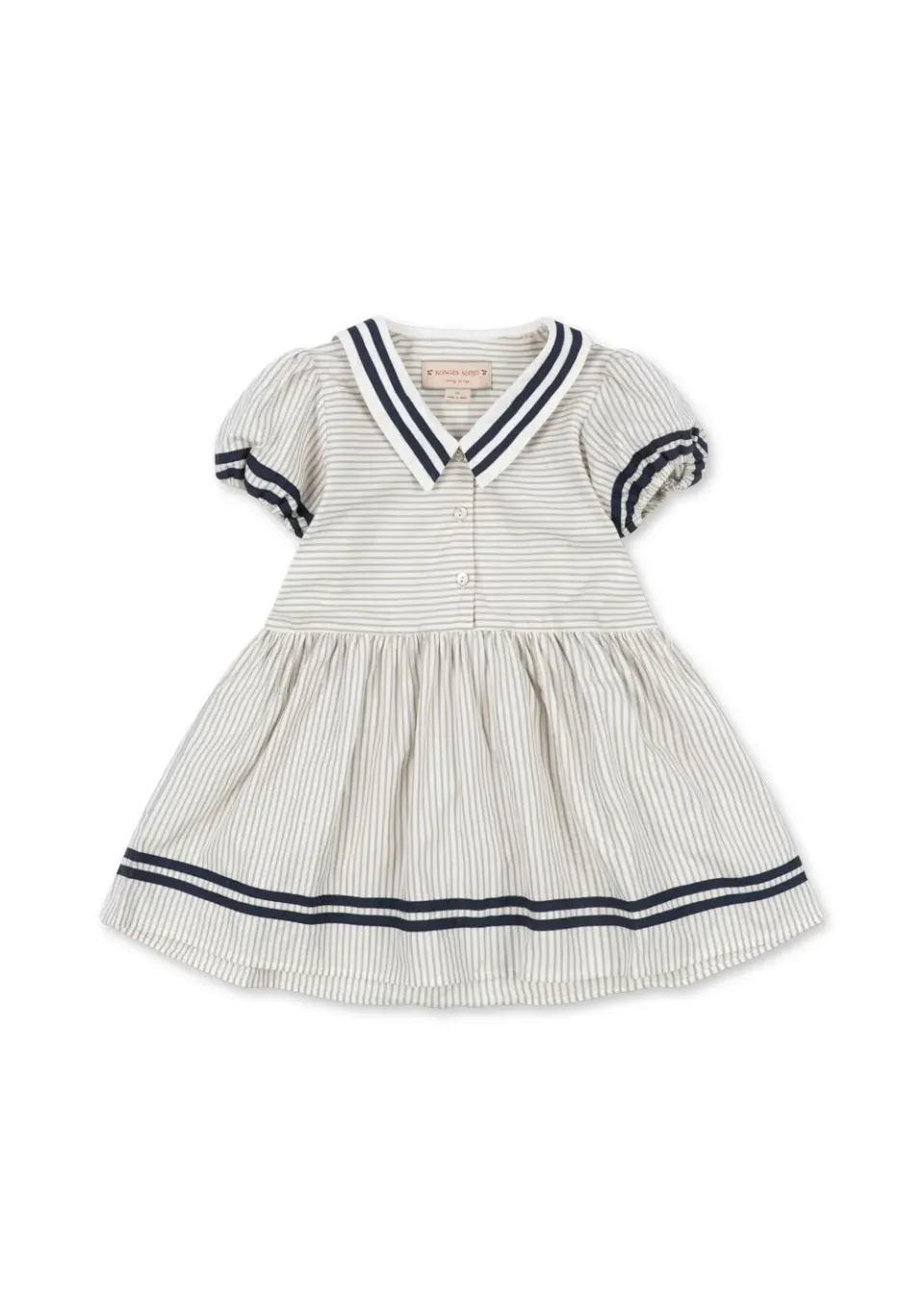 Konges Sløjd Allie jurk bleu stripe biokatoen