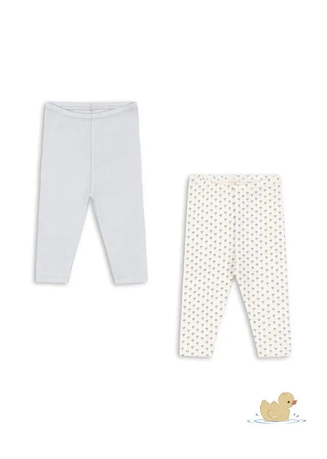 Konges Sløjd Bello 2-pack legging punto blu biokatoen