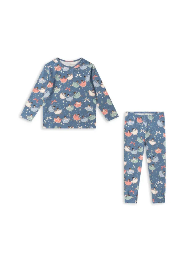 Konges Sløjd Basic kerstpyjama snow bow ballerina