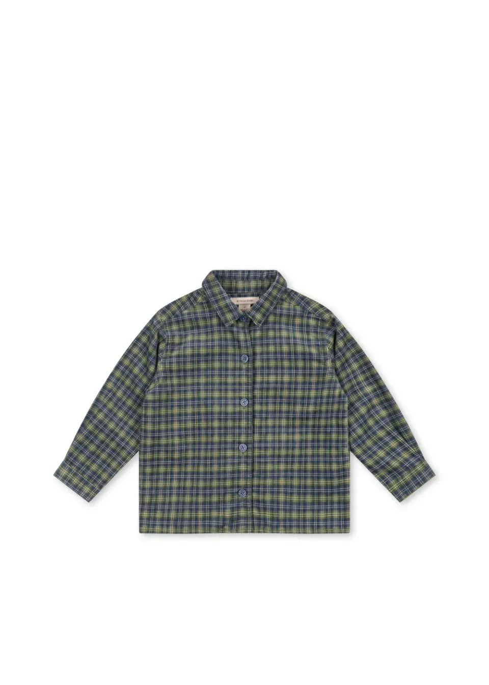 Konges Sløjd Cara overhemd laurel blue check ribfluweel