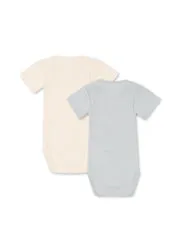 Konges Sløjd Perla romper 2-pack buttercream pearl blue biokatoen
