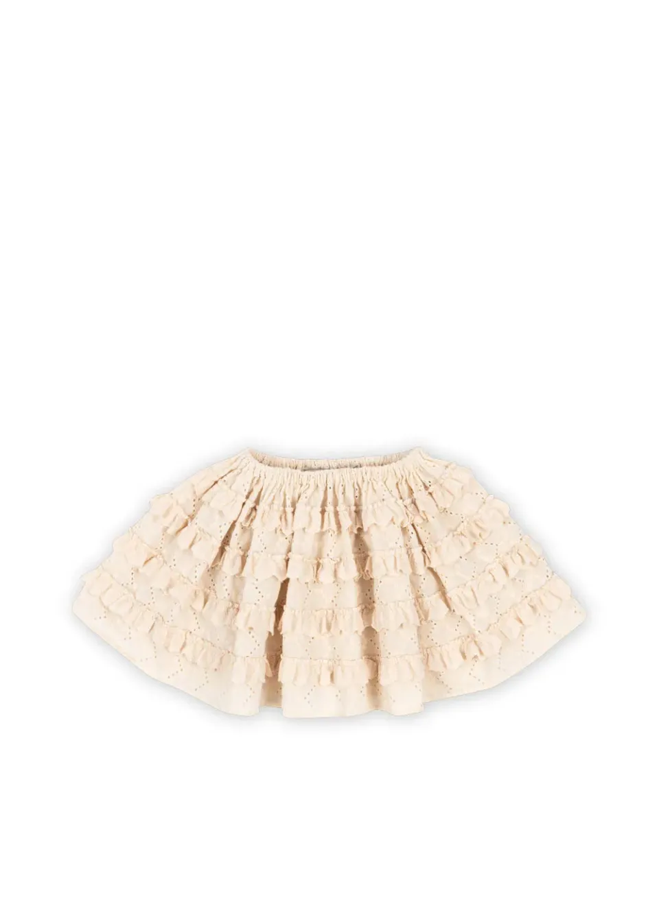Konges Sløjd Frilla Rok buttercream broderie katoen