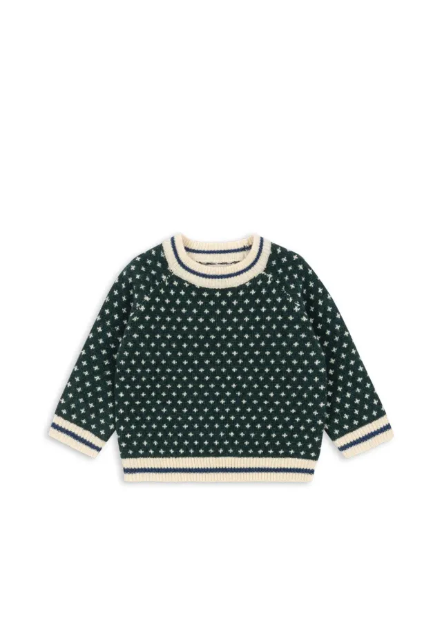 Konges Sløjd Billi sweater groen wolmix