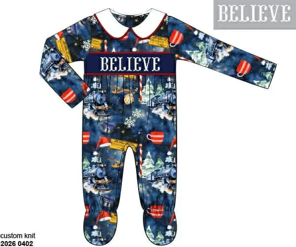 Busy Bee Smocks Believe loungepakje unisex kerst