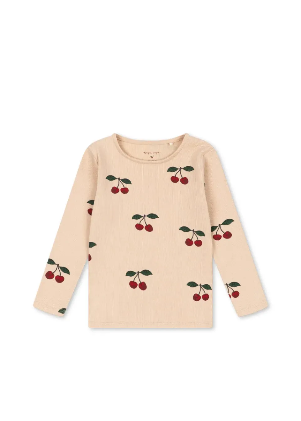 Konges Sløjd Ella Langarm T shirt ma grande cerise bio