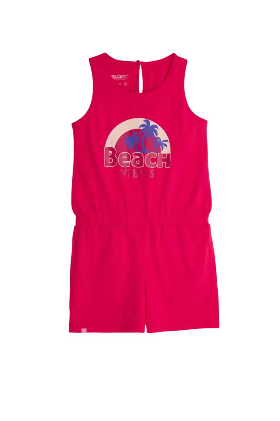 4President Rita jumpsuit fuchsia maat 92 katoen