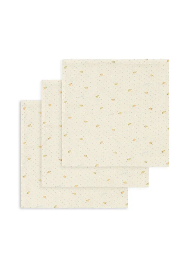 Konges Sløjd hydrofiele doeken lemon dot 3-pack