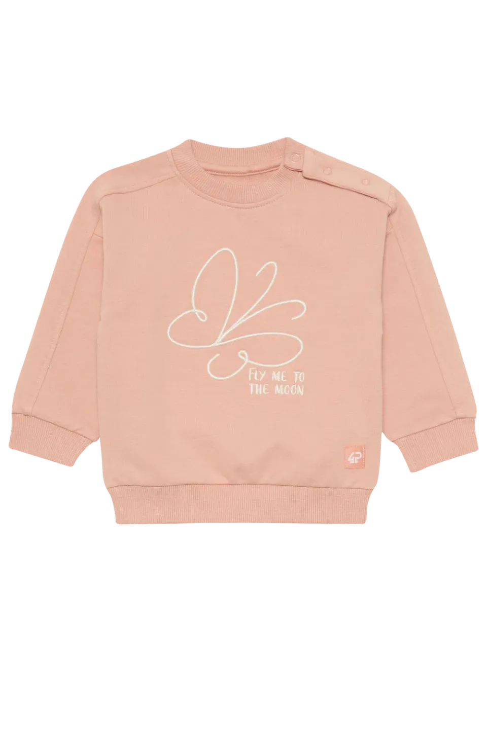 4President Zosja sweater roze vlinderprint meisjes