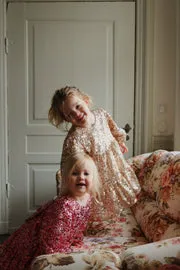 Konges Sløjd Lila jurk gold glitter pailletten