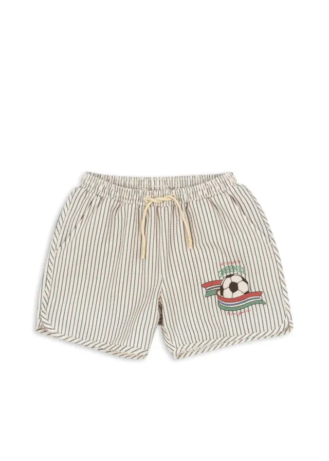Konges Sløjd Asnou zwemshort tea stripe seersucker