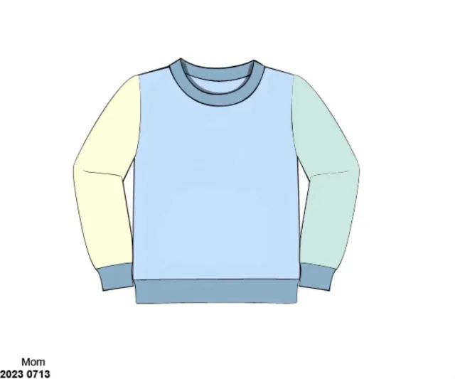Busy Bee Smocks Winter Colorblock trui vader M gebreid