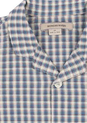 Konges Sløjd Kim korte mouw overhemd captains check biokatoen