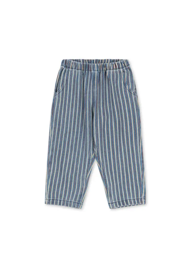 Konges Sløjd Magot broek tricolore bleu biokatoen