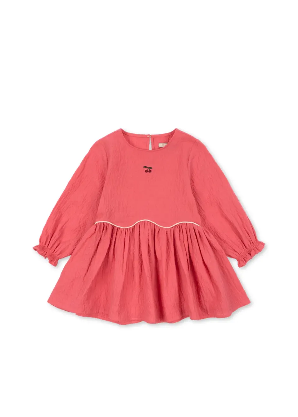 Konges Sløjd Ava jurk sun kissed coral seersucker