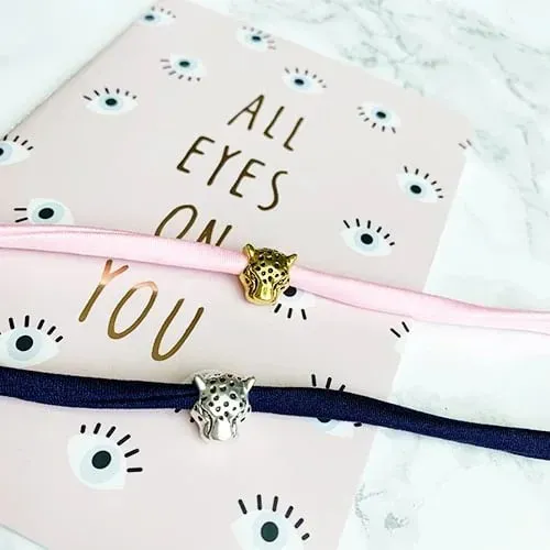 Soda Fashion Leopard Hoofd armbandje combinatie