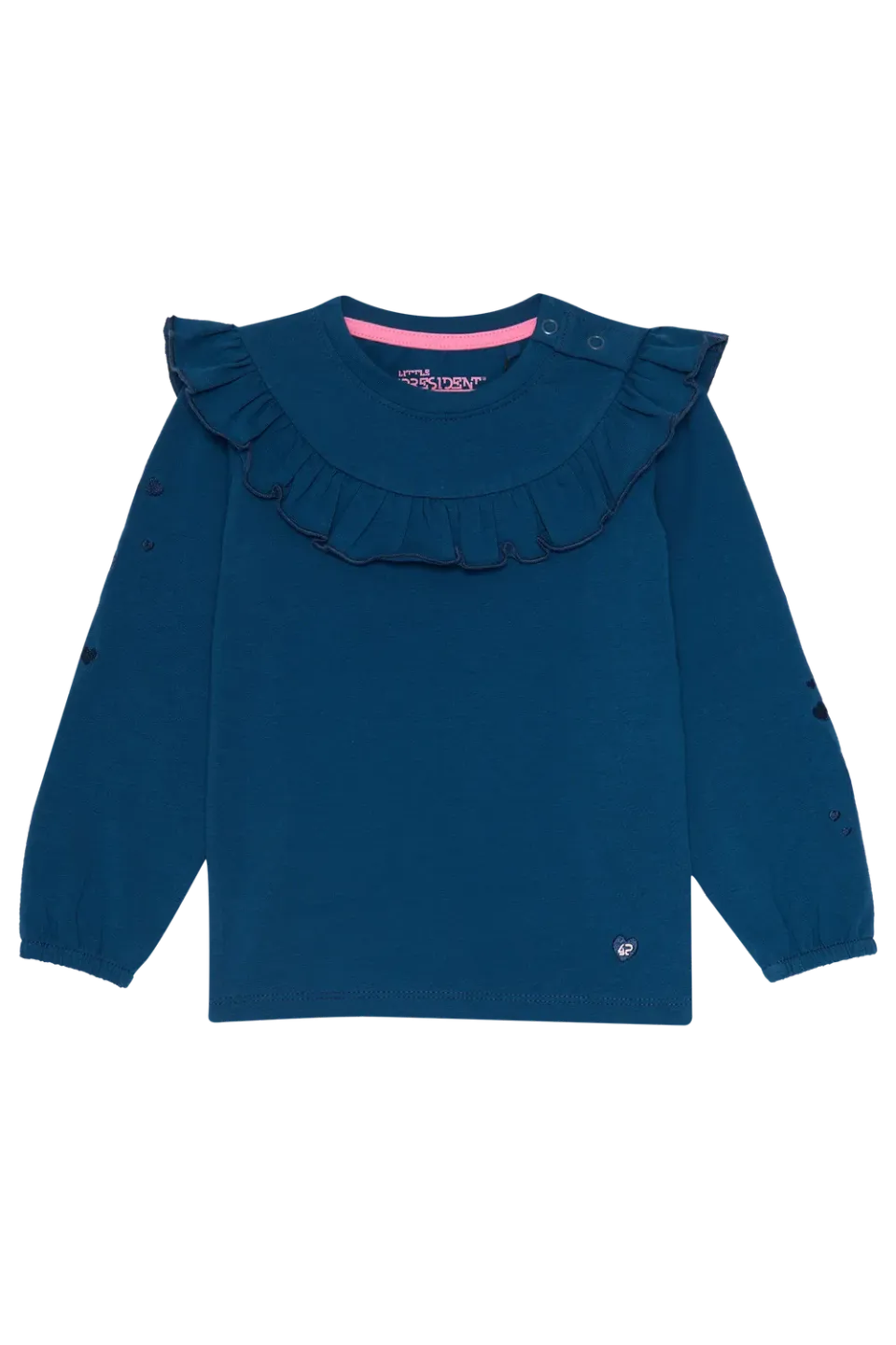 4President Babs longsleeve met ruches katoen