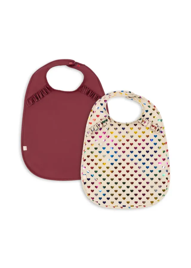 Konges Sløjd slab 2-pack coeur glitter sangria