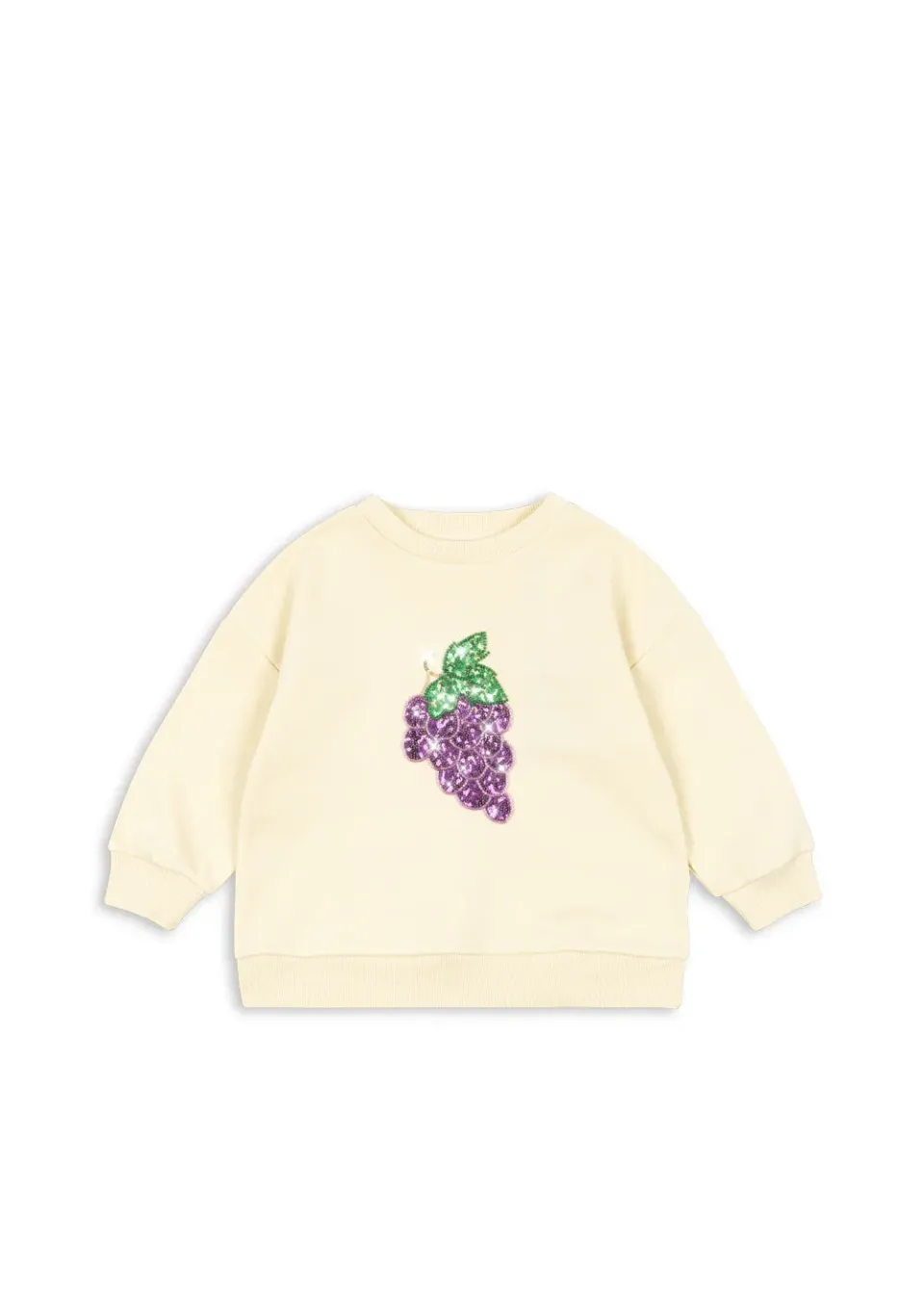 Konges Sløjd Lou sweater sea mist pailletten biokatoen