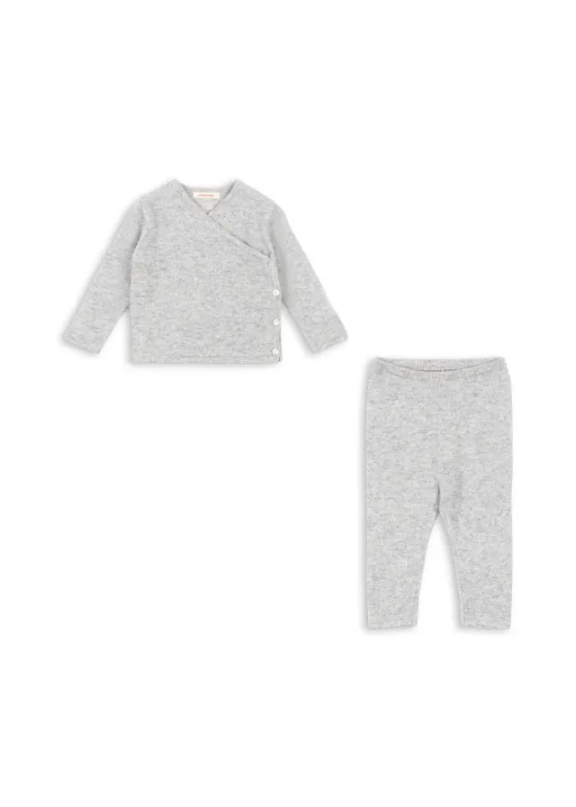 Konges Sløjd Dio Babyset Kasjmier Light Grey Melange